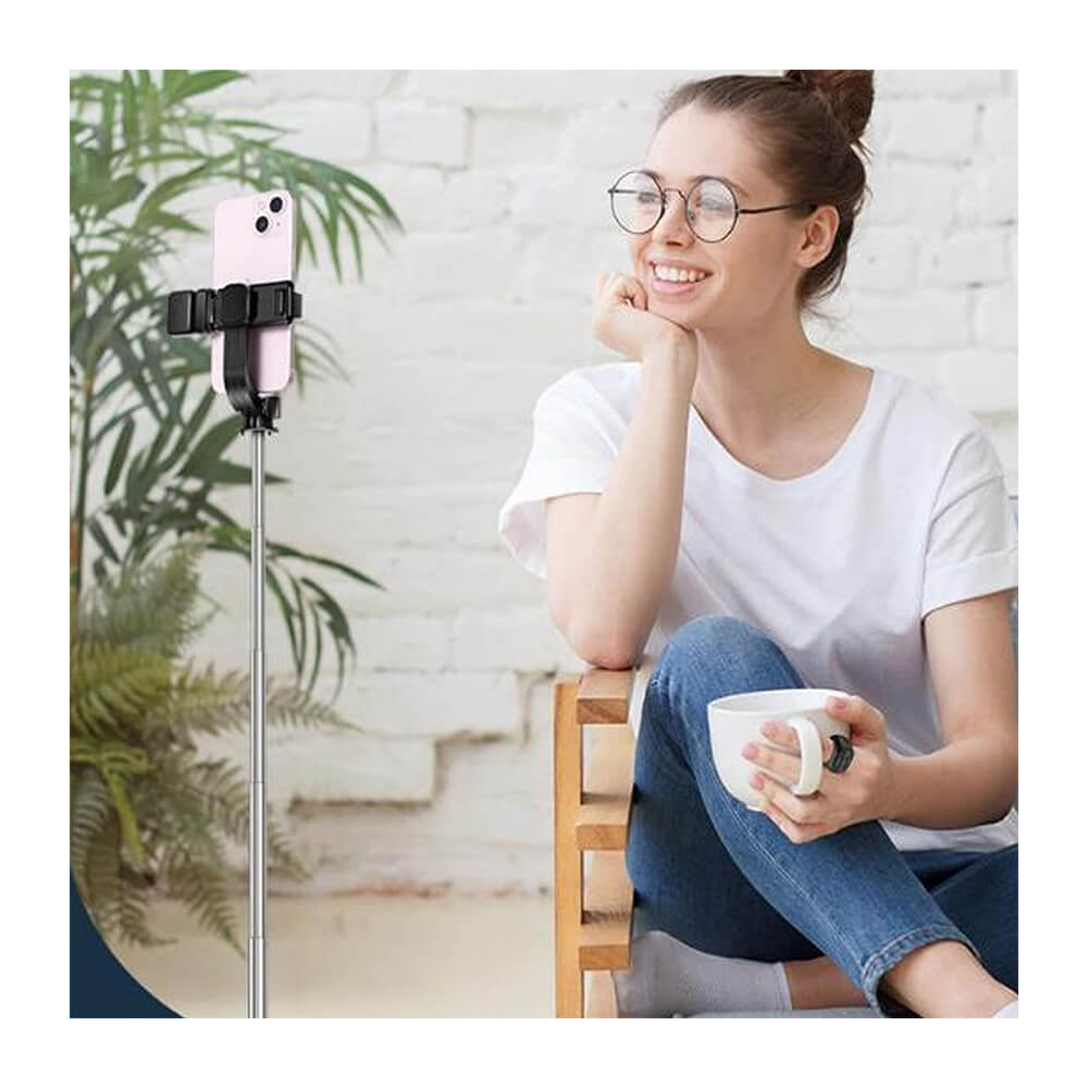 Parmak Ucu Bluetooth Tiktok Uzaktan Kumanda Fotoğraf Video Çekme Sayfa Çevirme Kumandası - Beyaz