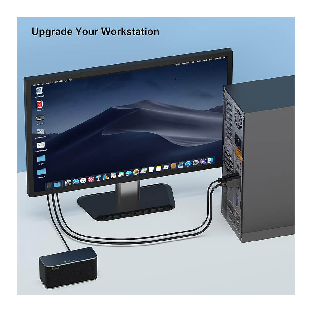 Koodmax - Hdmi to Vga Kablo 3.5mm Ses ve Usb Güç Destekli - 1080P - 2 Metre - BA15