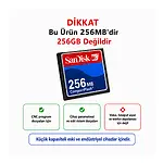 Sandisk Compact Flash 256 MB CF Hafıza Kartı