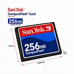 Sandisk Compact Flash 256 MB CF Hafıza Kartı