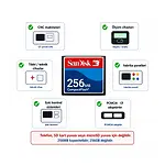 Sandisk Compact Flash 256 MB CF Hafıza Kartı