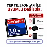 Sandisk 1GB CF Kart Endüstriyel Hafıza Kartı