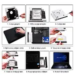 12.7 mm HDD SSD Caddy CD-ROM Yerine Disk Takma Aparatı