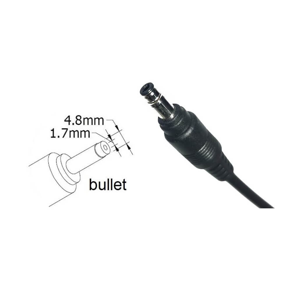 Koodmax Hp Bullet Ezik Uç Kademeli Uç Notebook Adaptör Şarj Aleti Tamir Kablosu - 4.8*1.7mm Dc Kablo