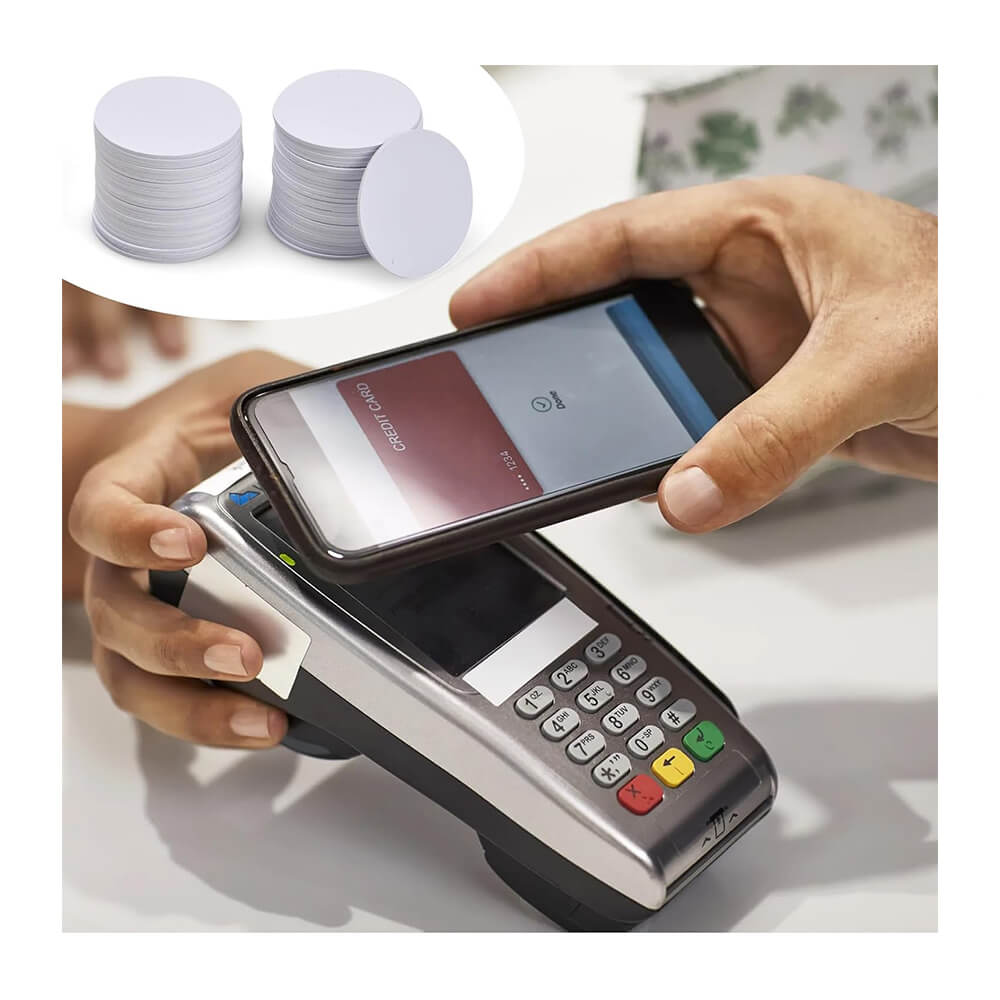 Ntag215 NFC Coin Kart - 13.56Mhz 504 Byte Yuvarlak 25mm - Yeniden Yazılabilir Tagmo Amiibo Uyumlu