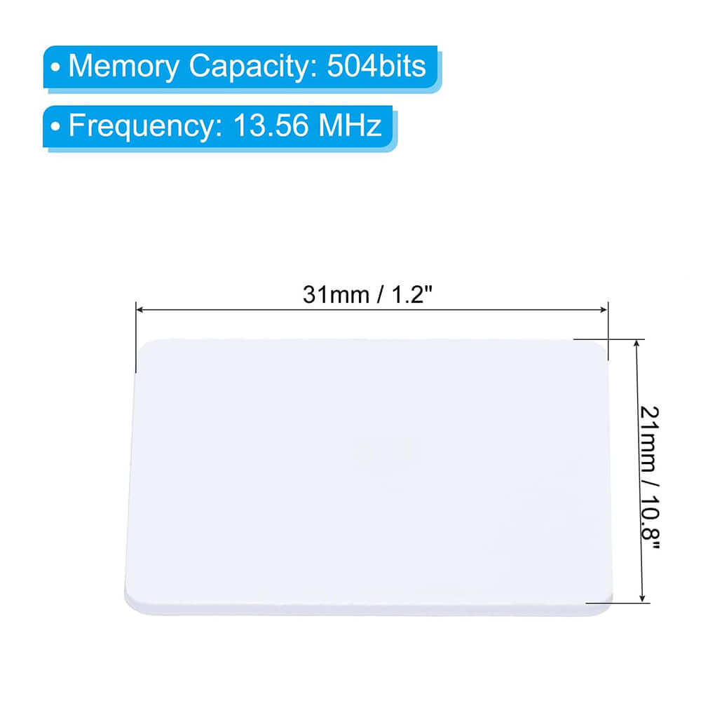 Ntag215 NFC Kart - 13.56Mhz 504 Byte 21*31mm - Yeniden Yazılabilir Tagmo Amiibo Uyumlu - ISO14443A