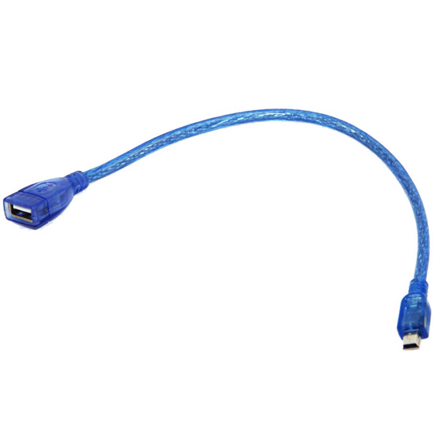 5 pin Mini Usb Erkek - USB Dişi Kablo 20cm