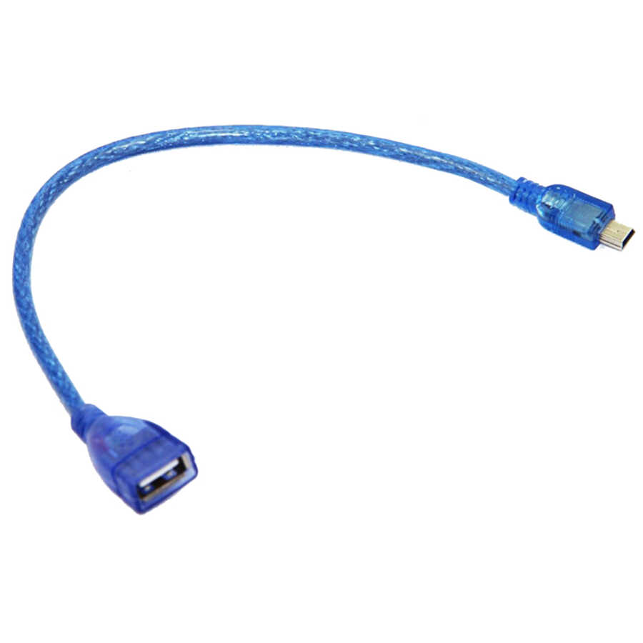 5 pin Mini Usb Erkek - USB Dişi Kablo 20cm