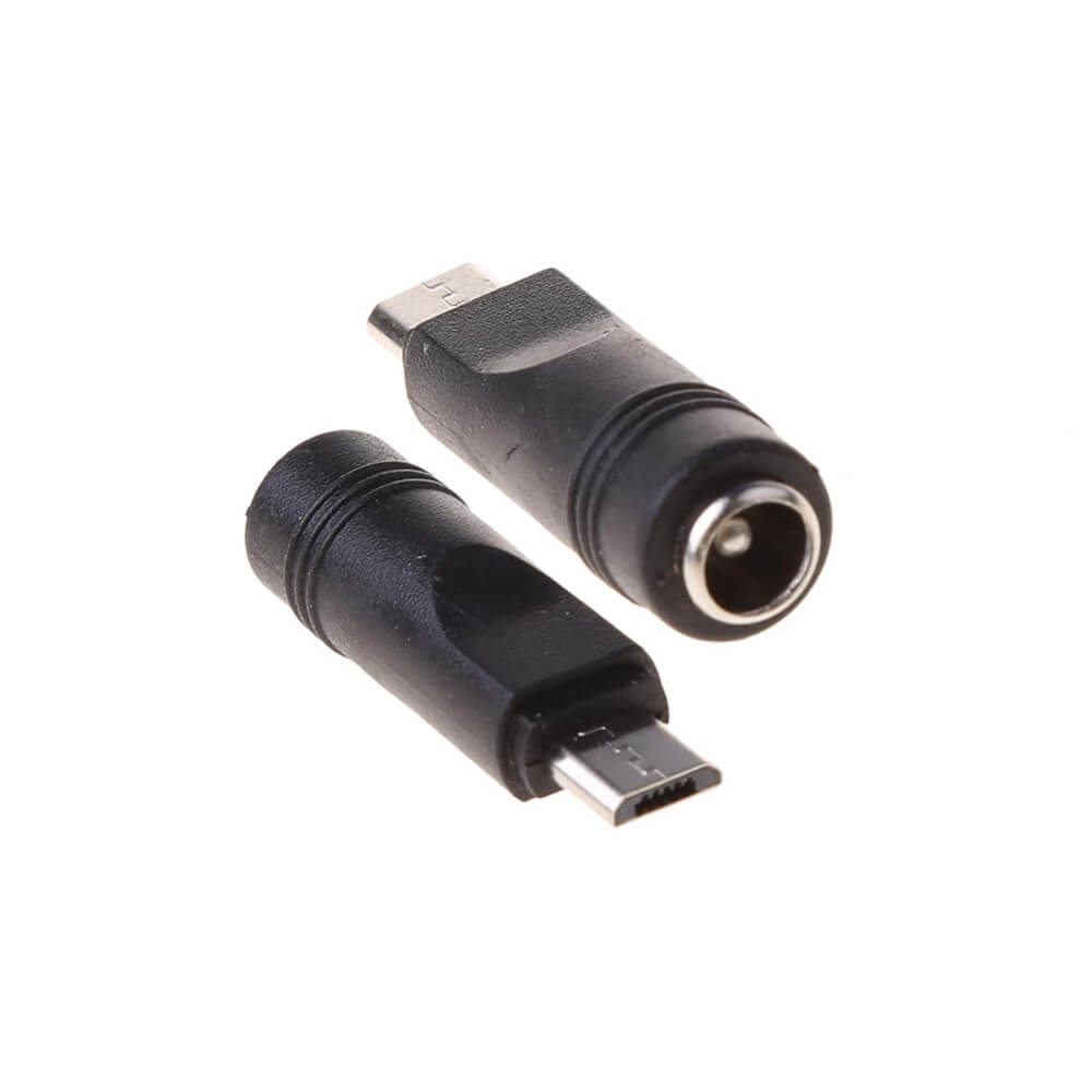 Koodmax - Micro Usb Erkek to DC 5.5*2.1mm Dişi Soket Çevirici - DC Güç Adaptörü Fişi Dönüştürücü - YAX4