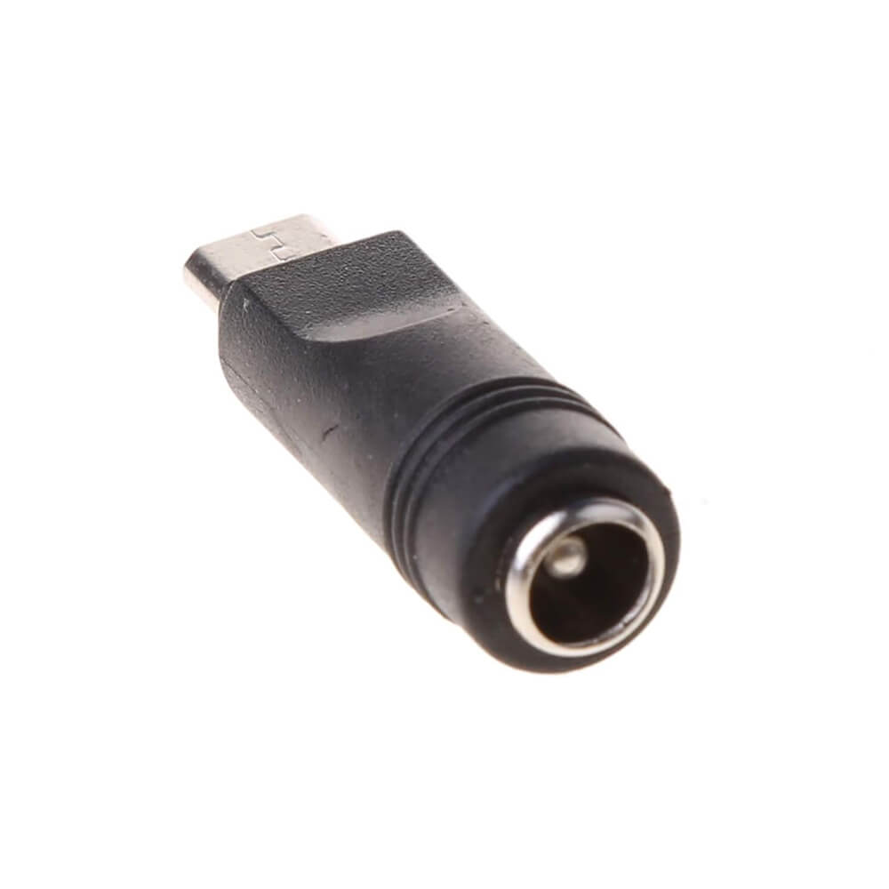 Koodmax - Micro Usb Erkek to DC 5.5*2.1mm Dişi Soket Çevirici - DC Güç Adaptörü Fişi Dönüştürücü - YAX4