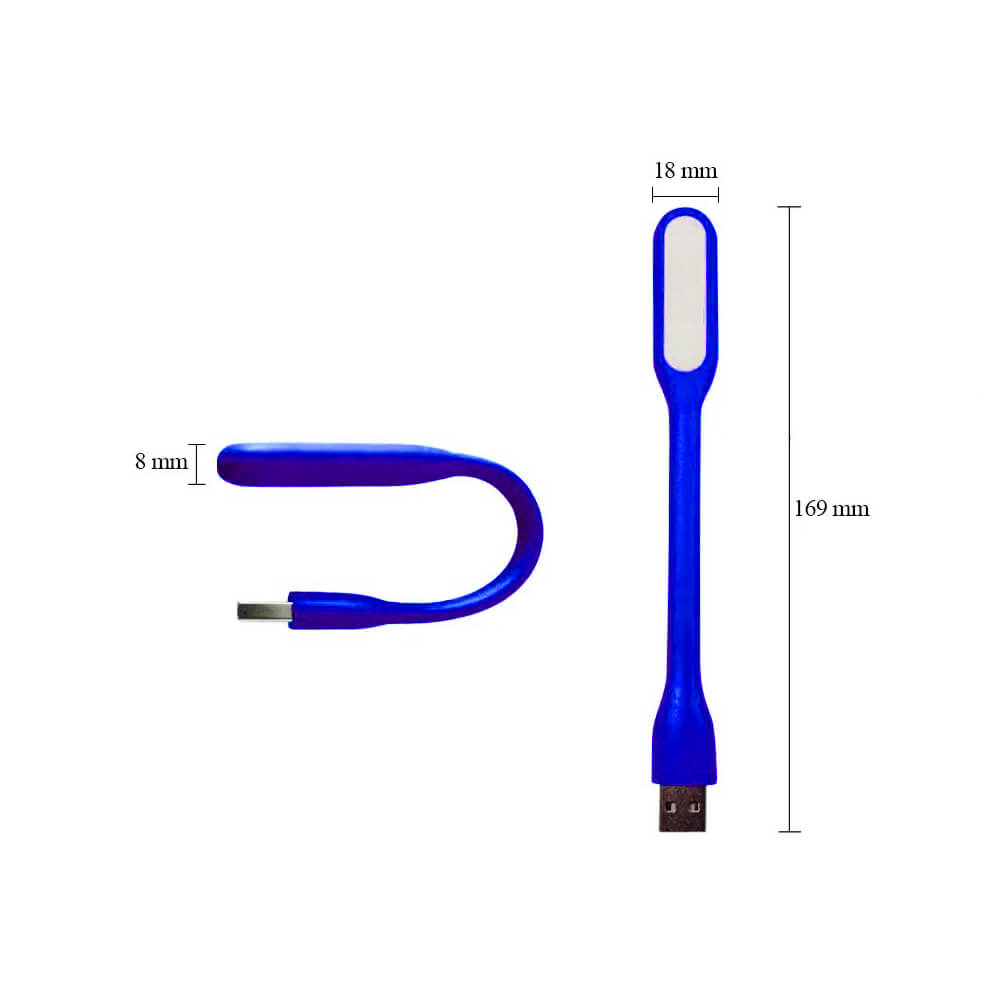 Koodmax - Taşınabilir Usb Led Lamba Işık Katlanabilir Notebook Kitap Okuma Klavye Aydınlatma - Lacivert