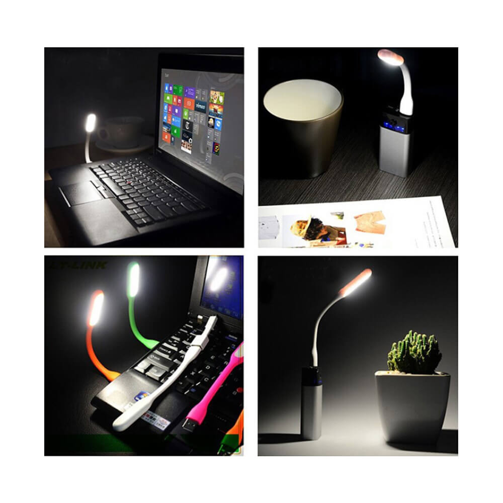 Koodmax - Taşınabilir Usb Led Lamba Işık Katlanabilir Notebook Kitap Okuma Klavye Aydınlatma - Mor