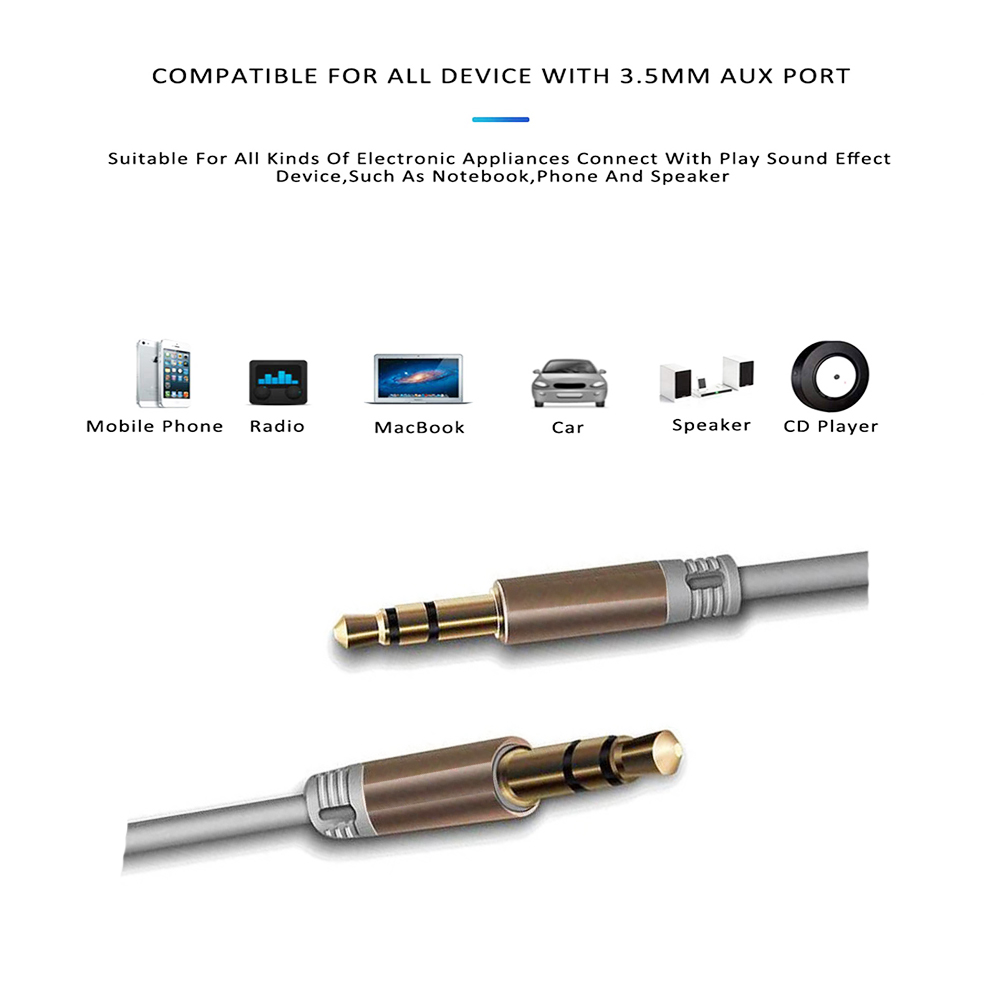 Aoleaky L122 Aux Ses Kablosu 3.5mm Stereo Erkek Erkek Kablo - 1.2m - SSD 61