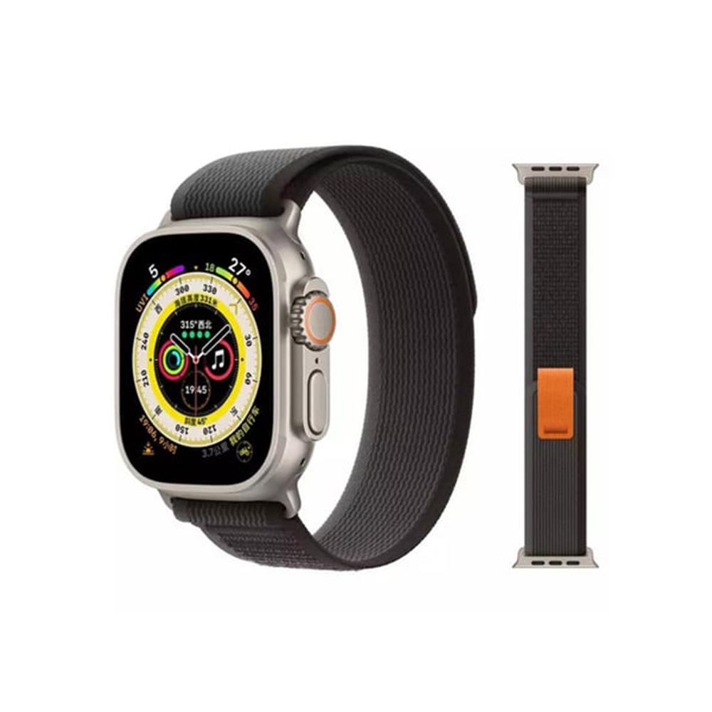 Apple Watch Trail Loop Kordon - 42/44/45/49mm - Siyah Gri