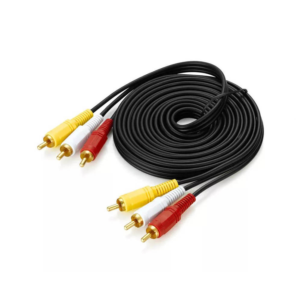 3 Rca To 3 Rca Görüntü Ses Kablosu - 3 Metre
