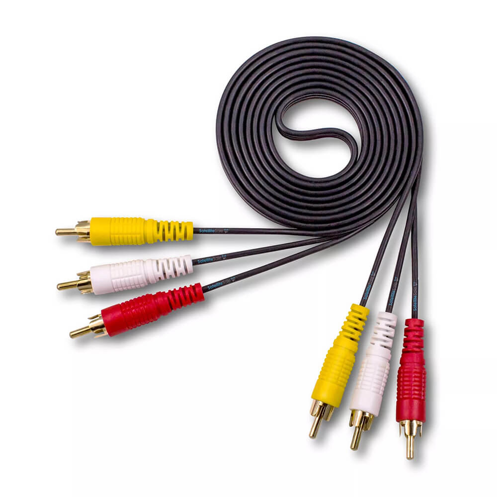 3 Rca To 3 Rca Görüntü Ses Kablosu - 3 Metre