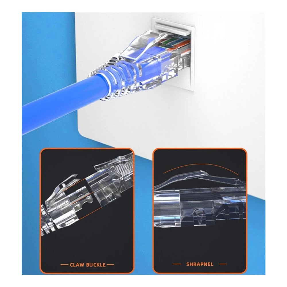 RJ45 Cat5e Cat6 Cat6A Boots Konnektör Şeffaf Jack Koruma Kılıfı