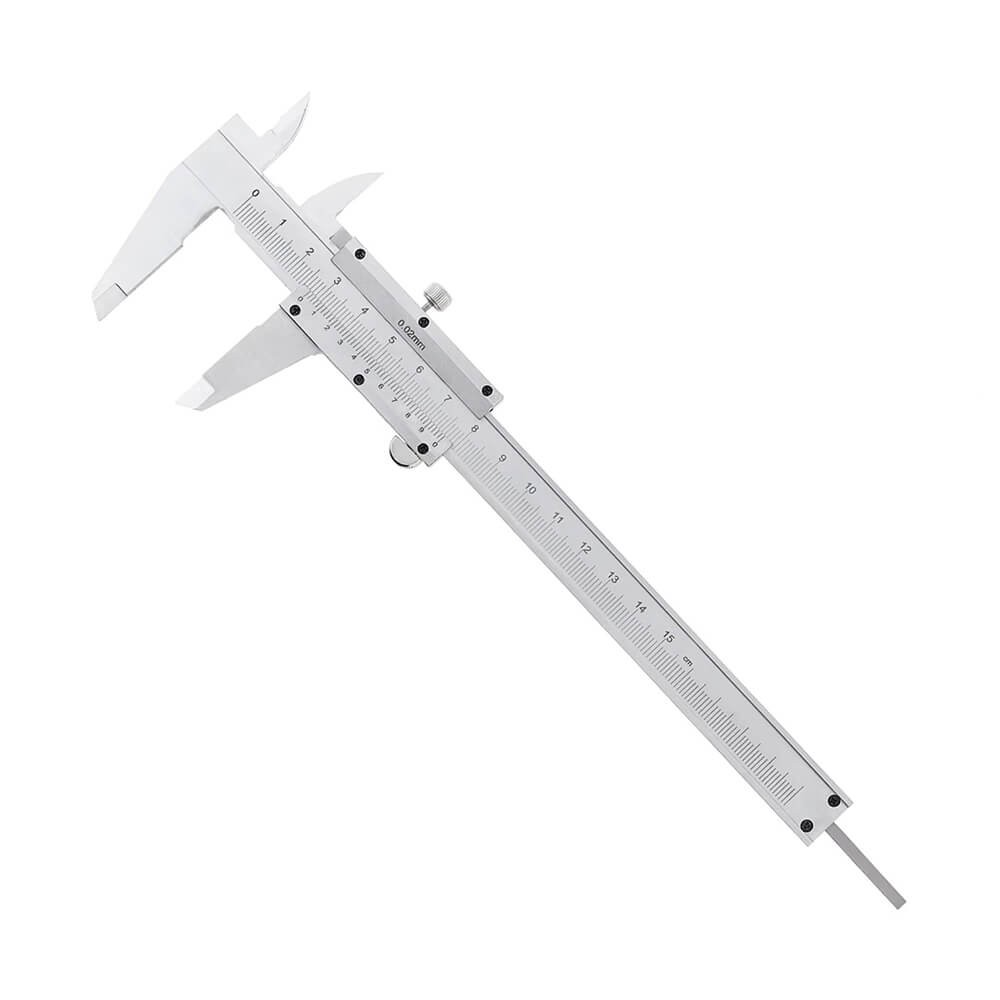 150mm / 0.02mm Paslanmaz Çelik Mekanik Kumpas - Sürgülü Manuel Kumpas