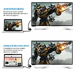 Hdmi to VGA Çevirici Kablo + Ses - Beyaz - hb %12
