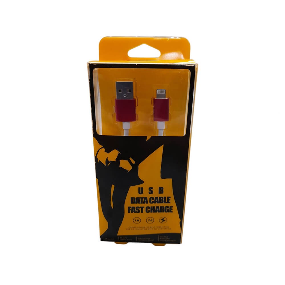 iPhone 7 8 X Xs Xr 11 12 13 14 Pro Max Plus Hızlı Şarj Kablosu 2 Amper Usb To Lightning - Pembe