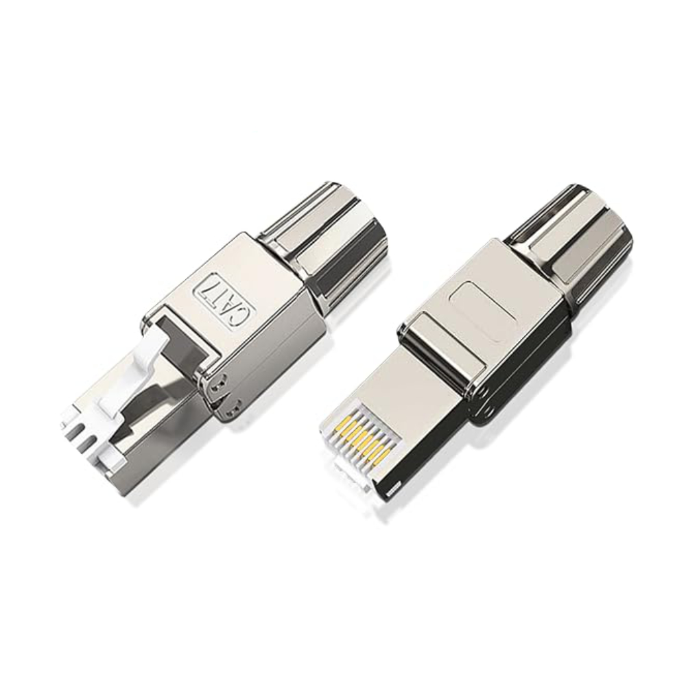 CAT7 CAT6A Uyumlu Metal RJ45 Konnektör