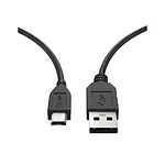 1m Siyah Micro USB 2.0 Kablo - Hızlı Şarj ve Data