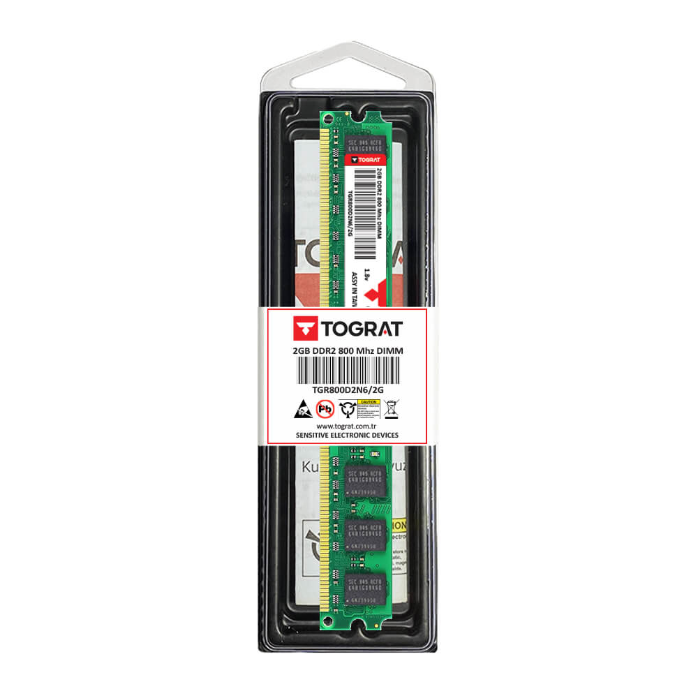 2GB DDR2 800 MHz Masaüstü PC Ram Bellek - TGR800D2N6/2G