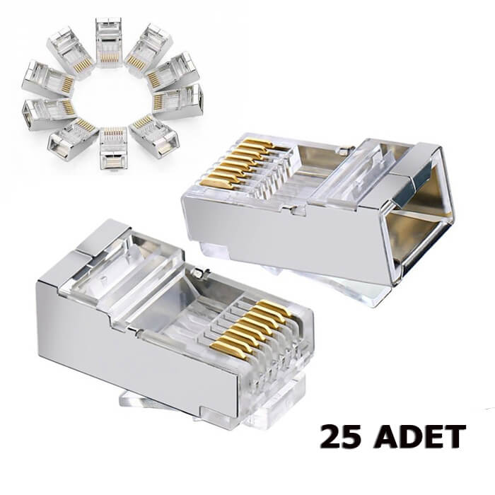 Cat6 Metal Rj45 Jack Konnektör Uç Ethernet Jak