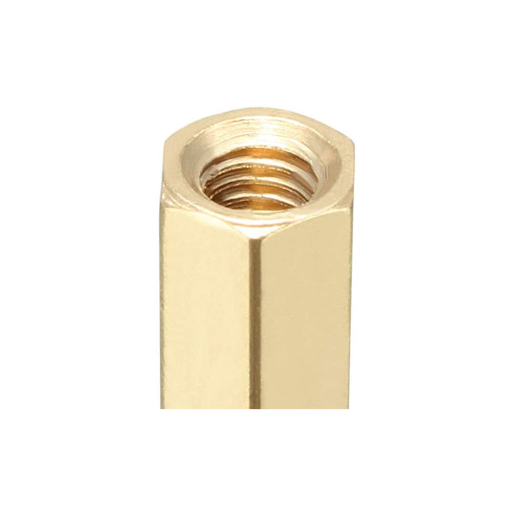 M2 X 6Mm Pirinç Aralayıcı Distans Spacer - Dişi - Dişi M2*6+3Mm