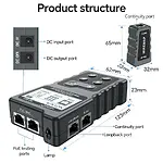 NOYAFA NF-488 PoE Test Cihazı RJ45 Ağ Kablo Test Cihazı