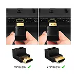HDMI Dirsek Adaptörü Hdmi L Çevirici Uzatma Dönüştürücü 270°