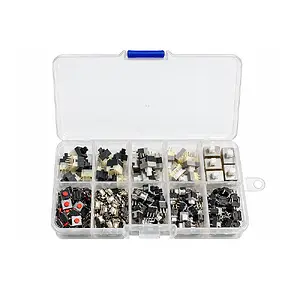 235 Adet 9 Çeşit DIP SMD Push Button Switch Basmalı Buton Seti