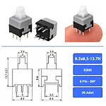 350 Adet 9 Çeşit DIP SMD Push Button Switch Basmalı Buton Seti