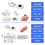237 Parça 14 Çeşit Micro Switch Tact Buton Seti SMD SMT DIP