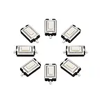 3x6x2.5 mm SMD Tact Switch 2 Pin Anlık Basmalı Mikro Buton - Beyaz