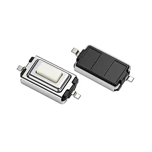 3x6x2.5 mm SMD Tact Switch 2 Pin Anlık Basmalı Mikro Buton - Beyaz