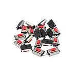 3x6x2.5 mm SMD Tact Switch 2 Pin Anlık Basmalı Mikro Buton - Kırmızı