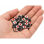6x6x3.4 mm SMD Tact Switch 4 Pin Anlık Basmalı Buton - Kırmızı