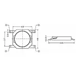 4.8x4.8x0.8 mm SMD Tact Switch 4 Pin Metal Membranlı Buton