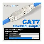 CAT7 RJ45 Kablo Birleştirici Ağ Kablosu Uzatma Aparatı - Metal