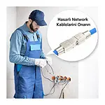CAT7 RJ45 Kablo Birleştirici Ağ Kablosu Uzatma Aparatı - Metal