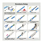 CAT7 RJ45 Kablo Birleştirici Ağ Kablosu Uzatma Aparatı - Metal