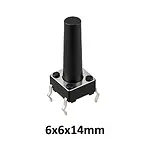 6x6x14 mm DIP Tact Switch 4 Pin Anlık Basmalı Buton
