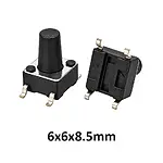 6x6x8.5 mm SMD Tact Switch 4 Pin Anlık Basmalı Buton