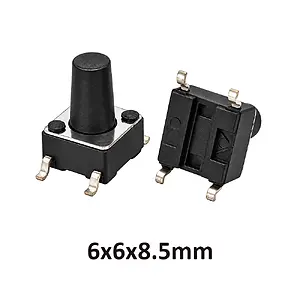 6x6x8.5 mm SMD Tact Switch 4 Pin Anlık Basmalı Buton