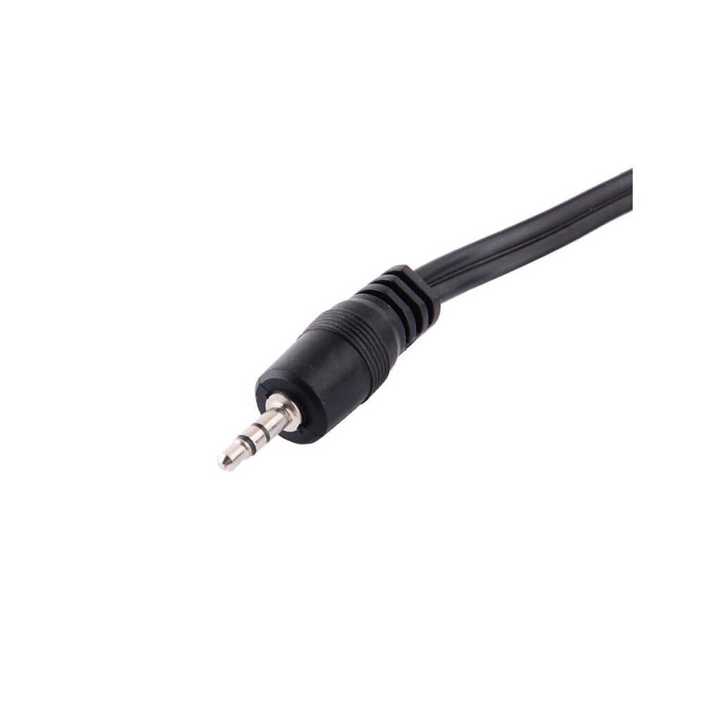3.5Mm Stereo Erkek 2 Rca Dişi Tos Ses Kablosu