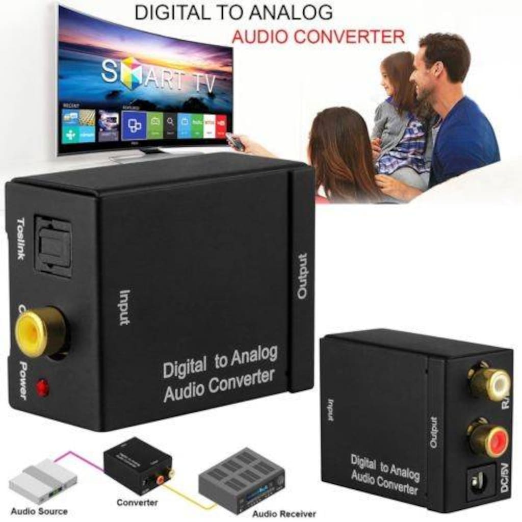 Digital To Analog Ses Çevirici Converter Toslink