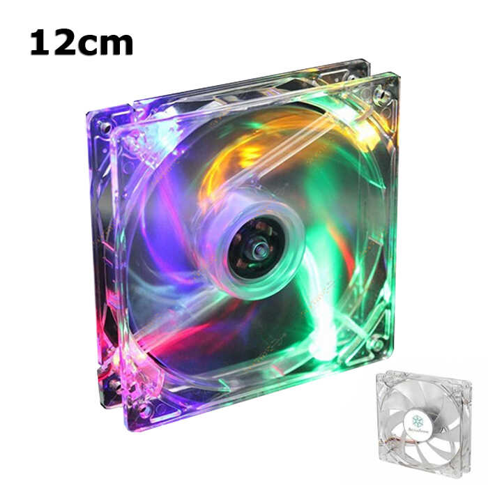 12cm Kasa Fanı - 4 Renk - 4 Led li