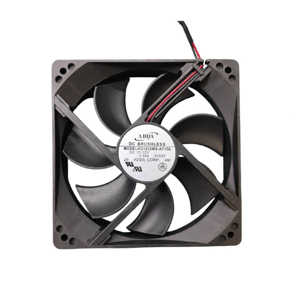 12cm Kasa Fanı Siyah Sessiz Fan
