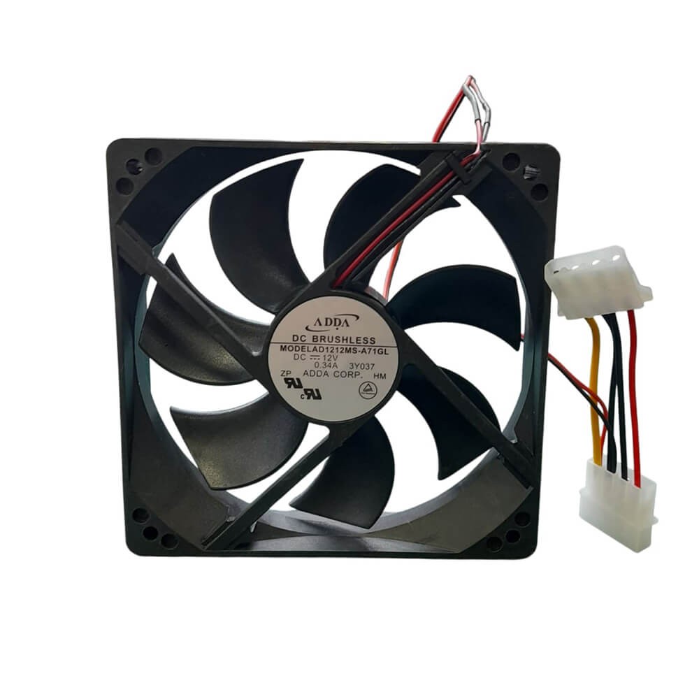 12cm Kasa Fanı Siyah Sessiz Fan